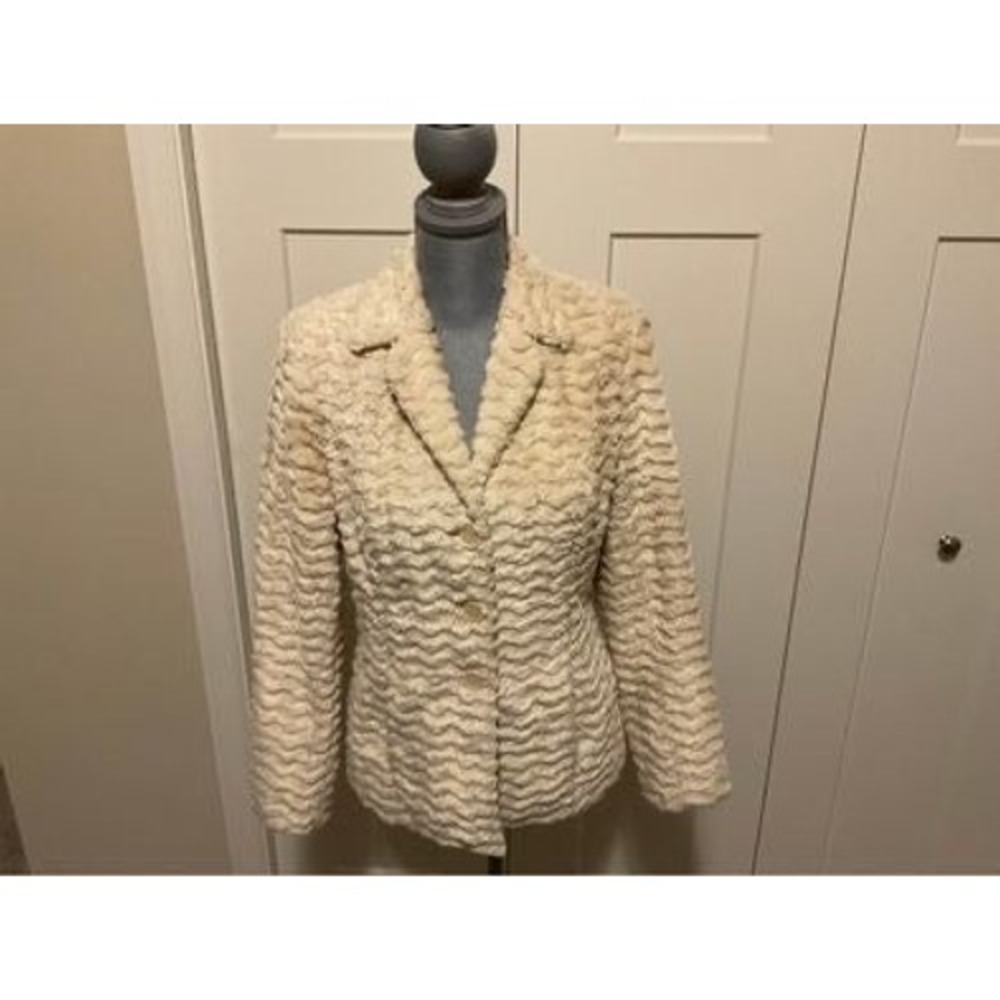 Juliana Collezione Faux Fur Jacket Blazer Softest Comfy Small